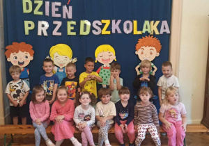 Grupa 3 biorąca udział w dniu przedszkolaka