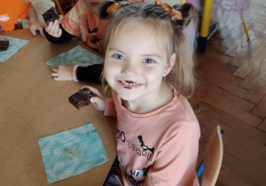 Dzieci z grupy 4 biorące udział w dniu dyni