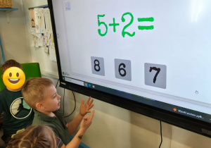 Dzieci z grupy IV na zajęciach w SP nr 152