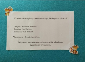 Rozstrzygnięcie konkursu "Ekologiczna zabawka"